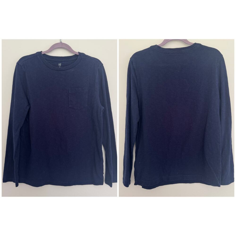Gap Front Pocket Long Sleeve in Navy
